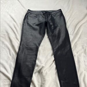 Refuge Black Coated Pants